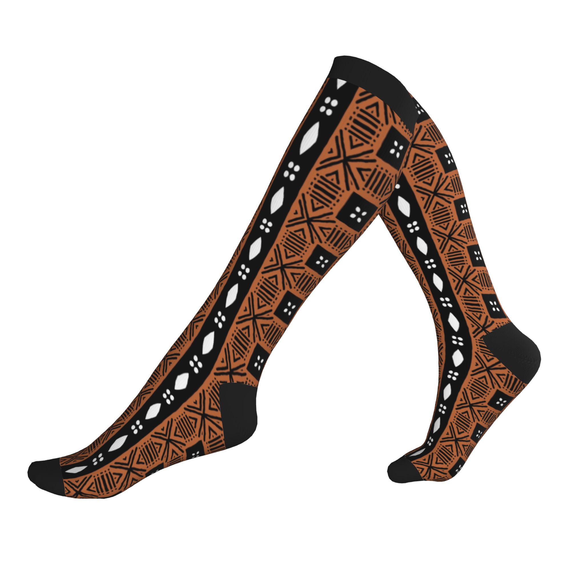 Ethnic Fashion Men - Afrikaanse Safari Modderdoek Jurk Sokken Mannen