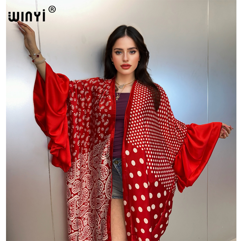 Kaftan Women Boho - WINYI Zomer Kimono Feestjurk Strandkleding Zwempak