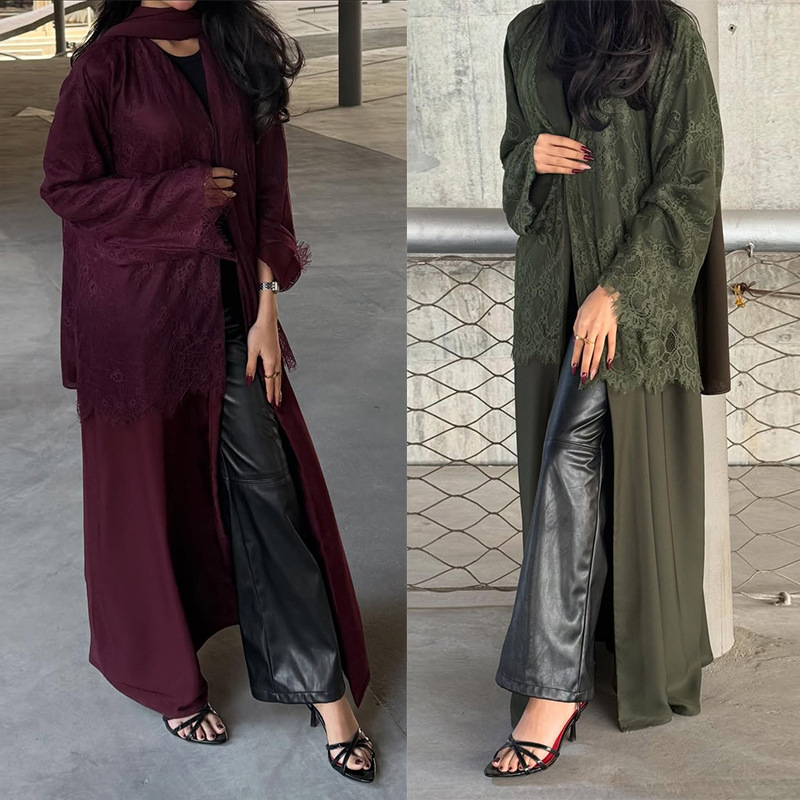 Jalabiya Women Arabic - Cardigan vrouwen Eid Abaya feestjurken Dubai