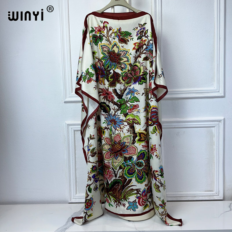 Kaftan Women Boho - Winyi Hoge Kwaliteit Afrika Kleding Gratis