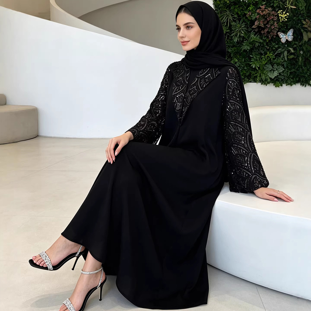 Jalabiya Women Arabic - Moslim Jurken Vrouwen Pak Abaya Hoofddoek