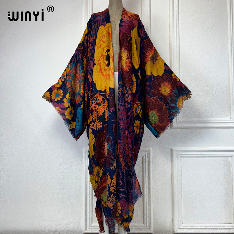 Kaftan Women Boho - WINYI Afrika Mode Zomer Kimono Maxi