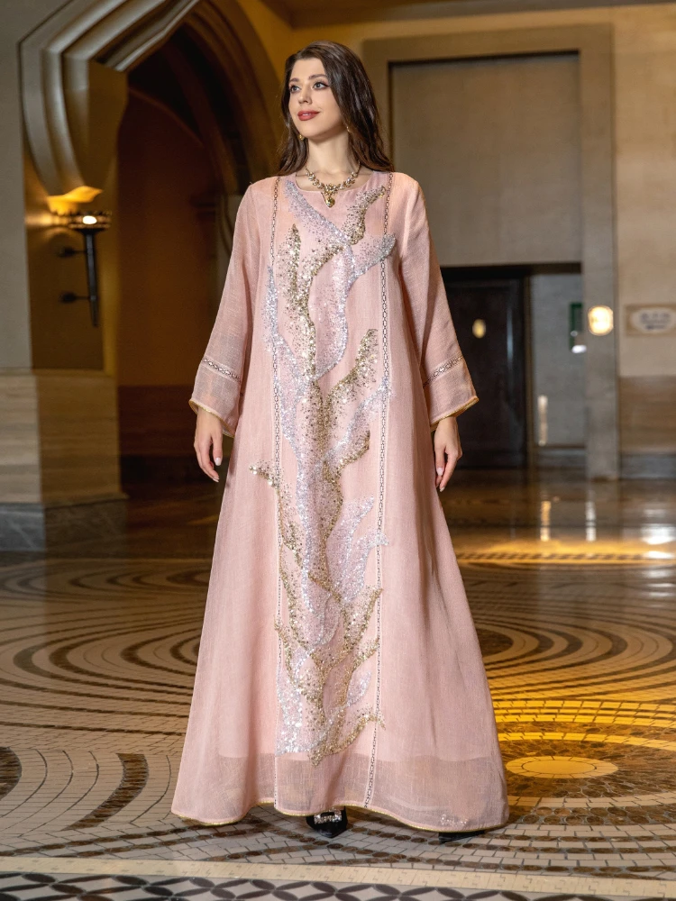 Jalabiya Women Arabic - Eid Moslim Feestjurk voor Vrouwen Abaya