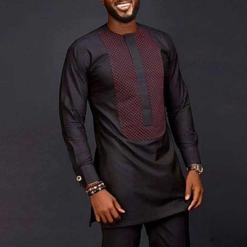 Dashiki Shirt Men - Heren Overhemden Eenvoudig Casual Shirt Etnische