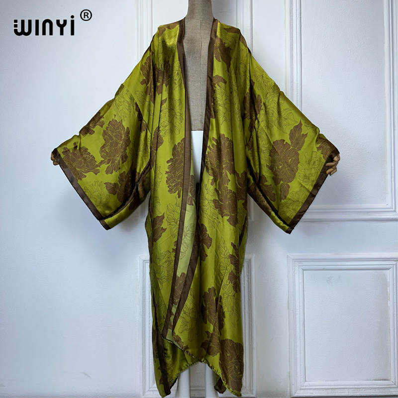Kaftan Women Boho - WINYI Afrika boho print Kimono's lange