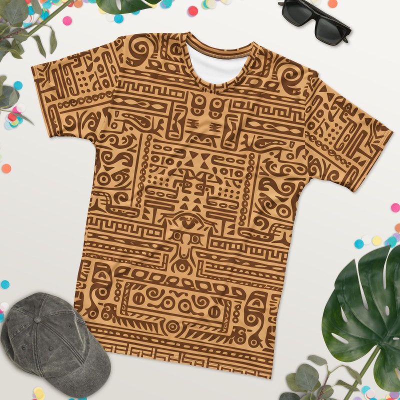 Mudcloth Print Top - Tribal Afrikaanse Mudcloth Patroon T-shirt Voor