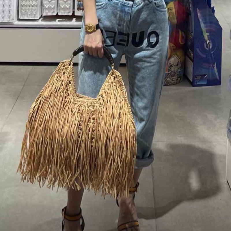 Bohemian Fringe Straw Tote, zo - Ethnic Fashion Designer recensie en prijs