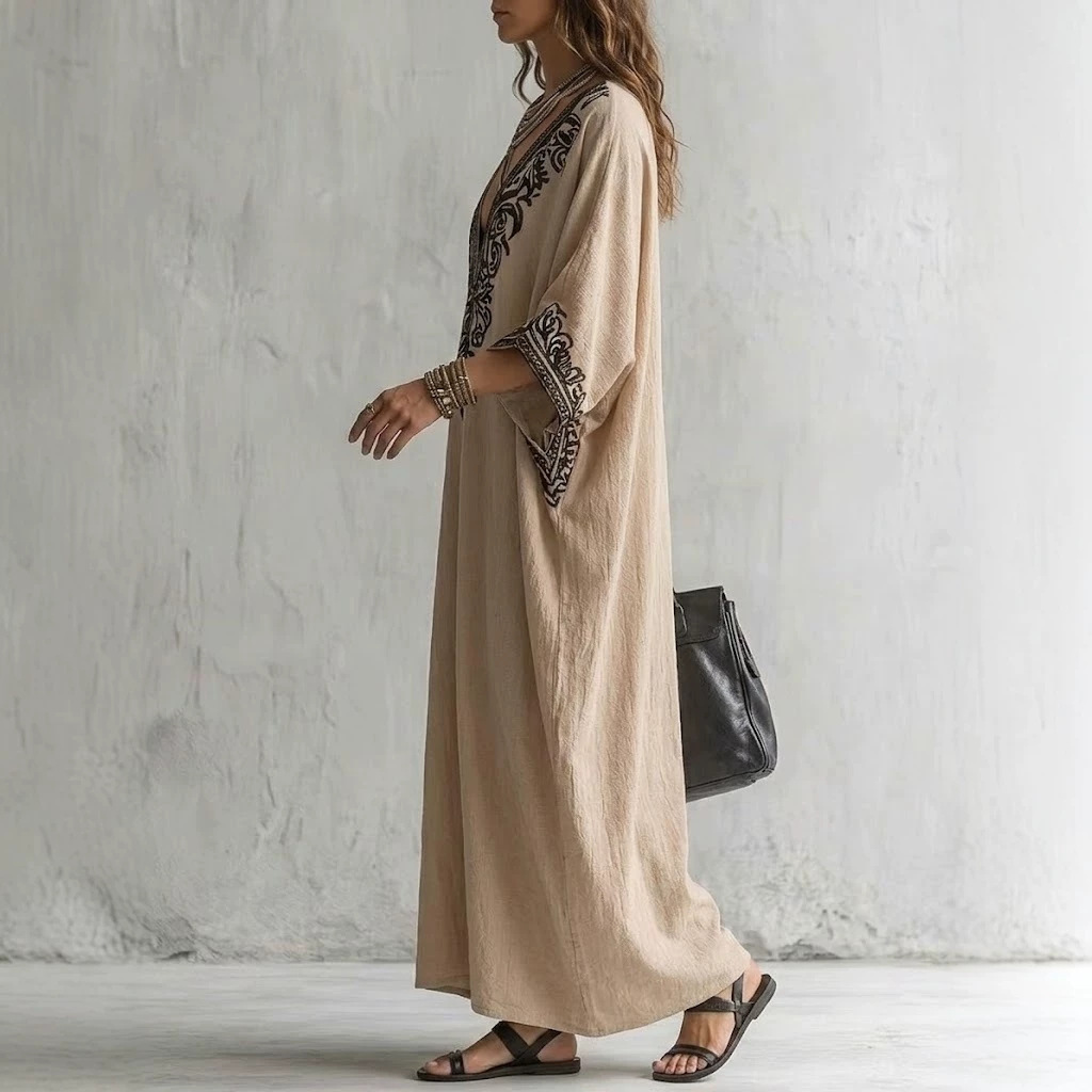 Dames Boho Geborduurde Kaftan  - Kaftan Women Boho recensie en prijs