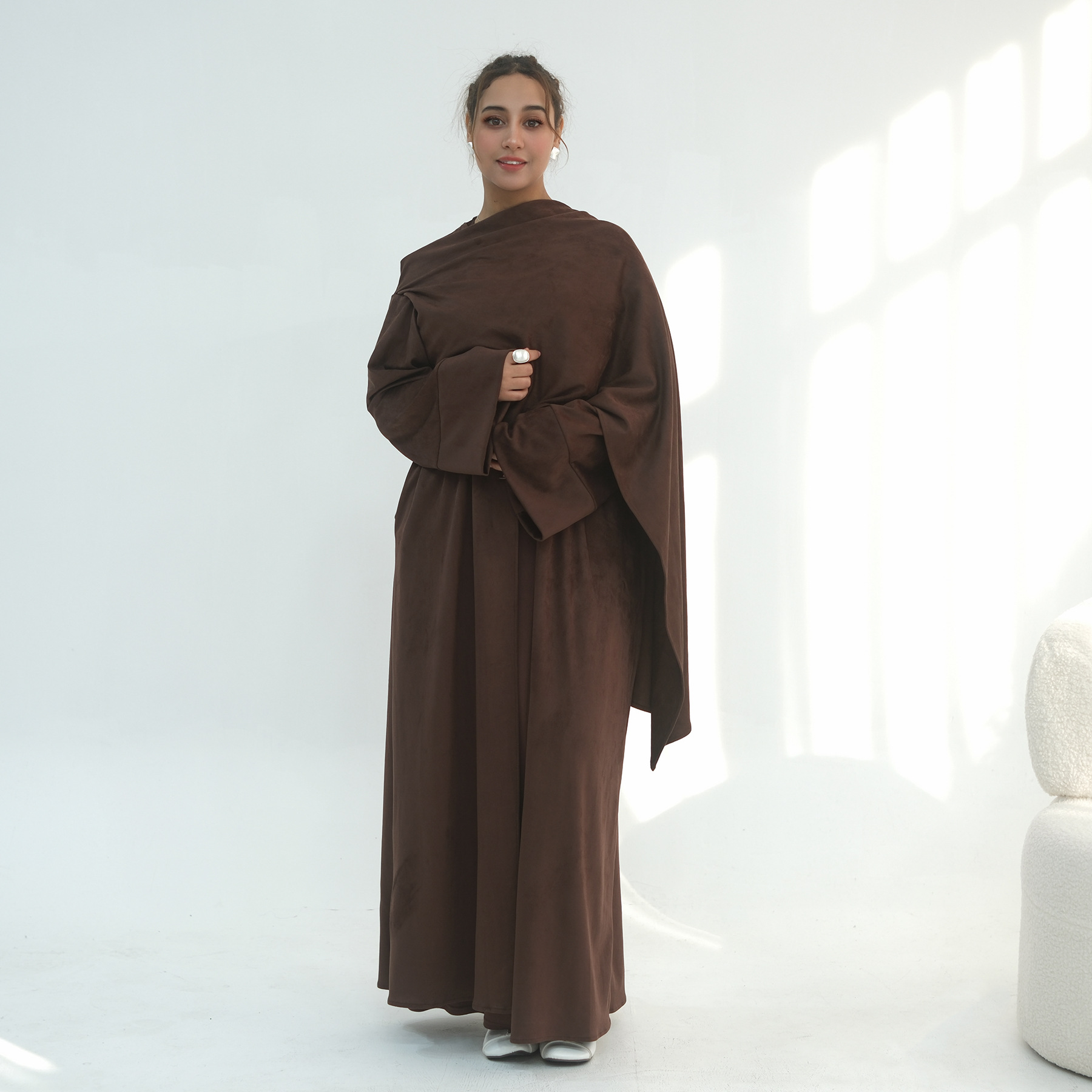 2026 Open Voorzijde Abaya Cape - Jalabiya Women Arabic recensie en prijs