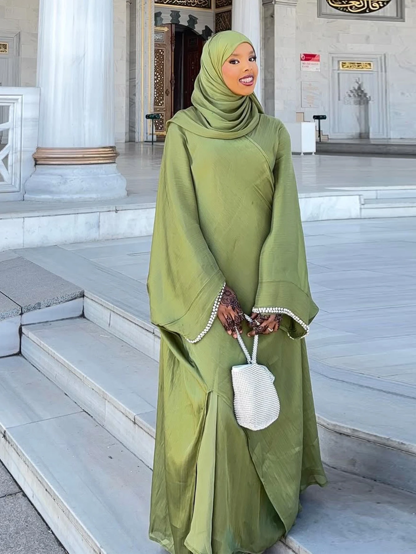 Eid Muslim Abaya Sjaaljurk 1-d - Jalabiya Women Arabic recensie en prijs