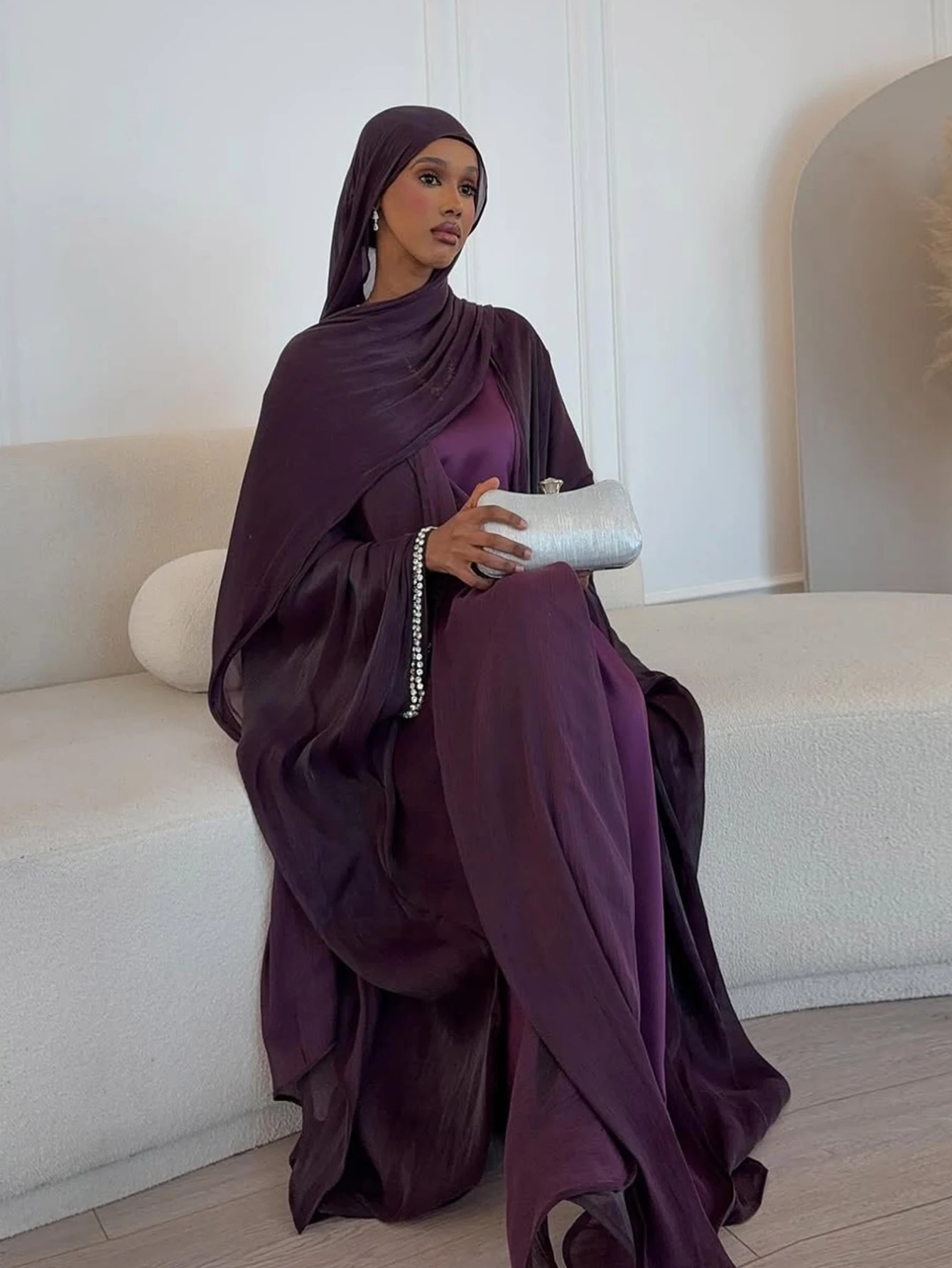 Eid Muslim Abaya Sjaaljurk 1-d - Jalabiya Women Arabic recensie en prijs