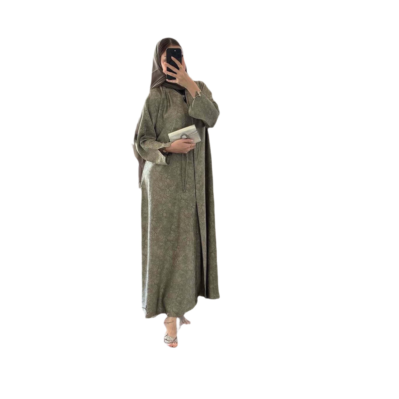 Eid jurk print abaya vrouwen m - Jalabiya Women Arabic recensie en prijs