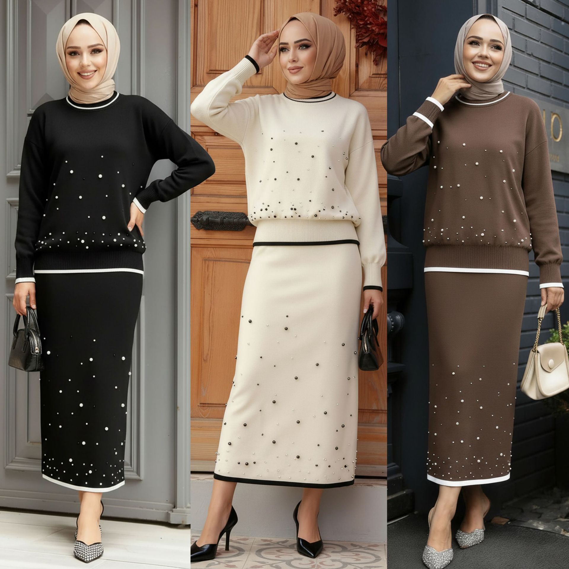 Eid Dames 2-delig Set Geborduu - Jalabiya Women Arabic recensie en prijs
