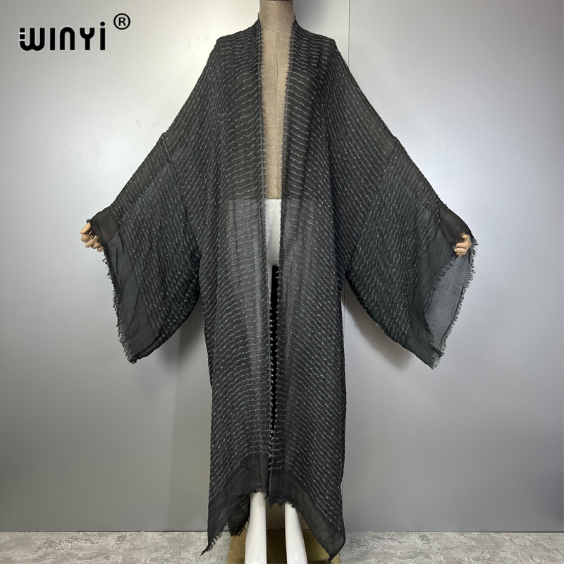WINYI Geometrische print kimon - Kaftan Women Boho recensie en prijs