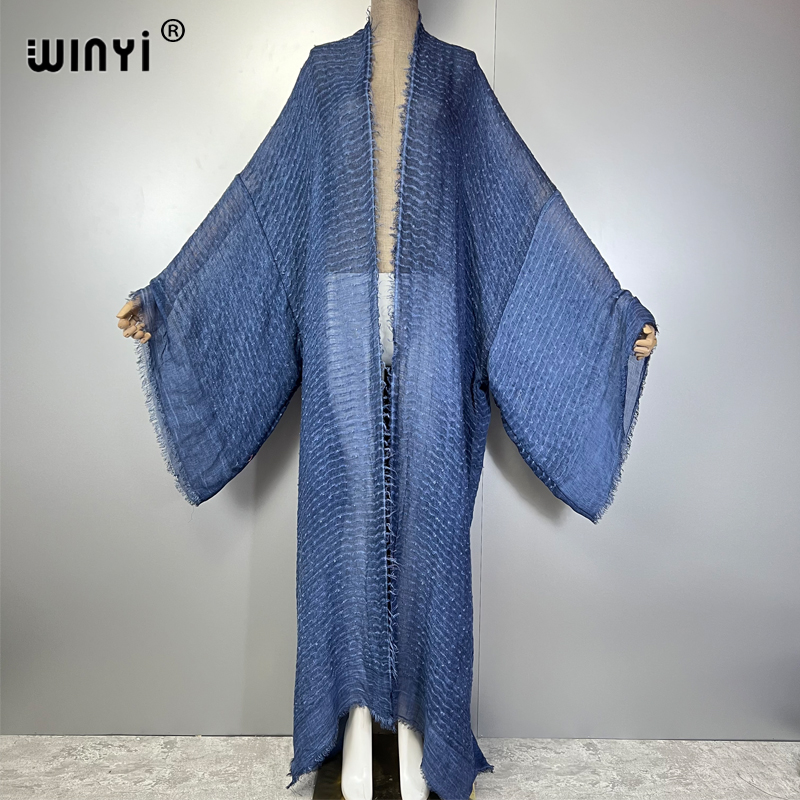 WINYI Geometrische print kimon - Kaftan Women Boho recensie en prijs