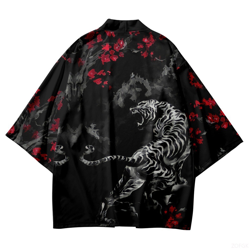 Zwarte Kimono Open Kraag Heren - Haori Japanese Jacket recensie en prijs