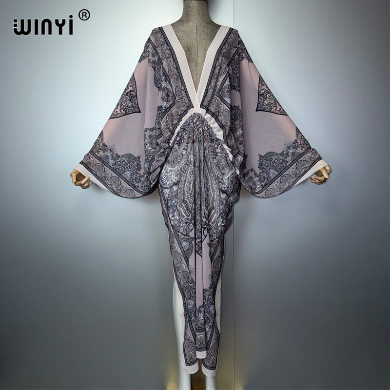 WINYI V-hals Sexy Jurk Arabisc - Kaftan Women Boho recensie en prijs