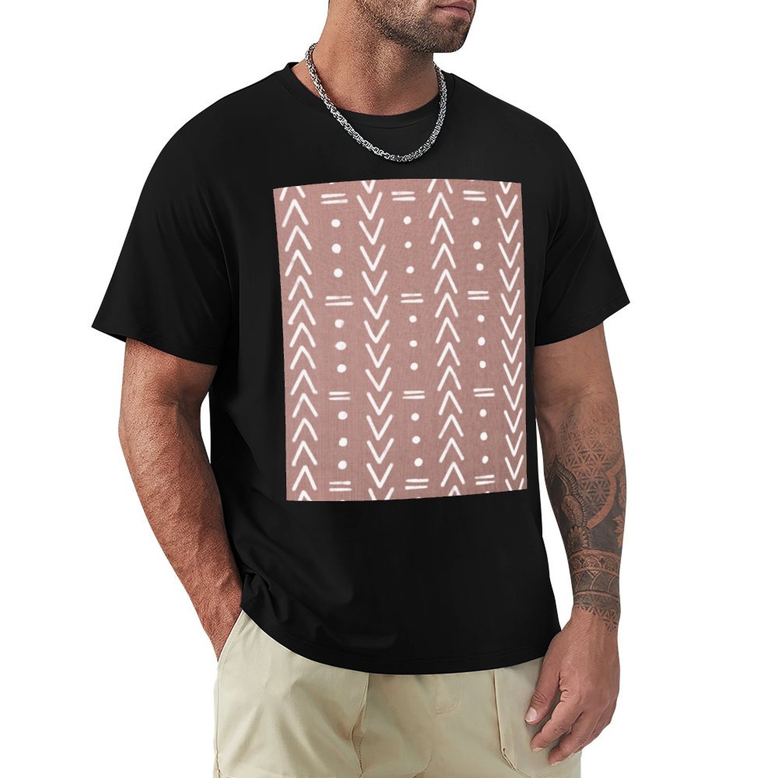 Mudcloth Wit T-shirt met geome - Mudcloth Print Top recensie en prijs