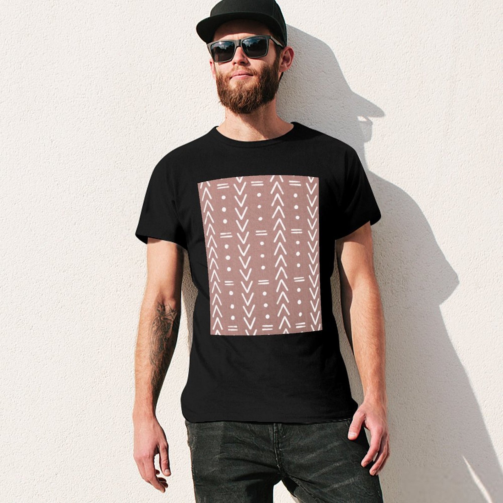 Mudcloth Wit T-shirt met geome - Mudcloth Print Top recensie en prijs