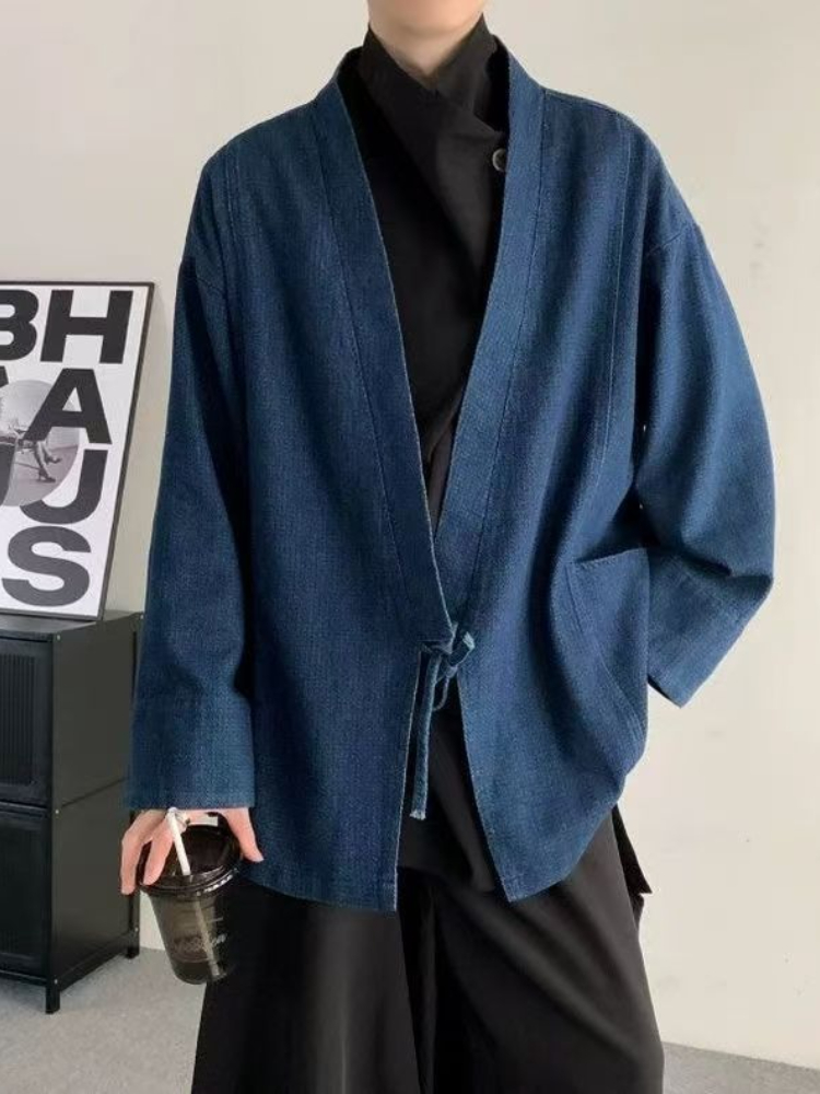 Vintage Japanse stijl denim ja - Haori Japanese Jacket recensie en prijs