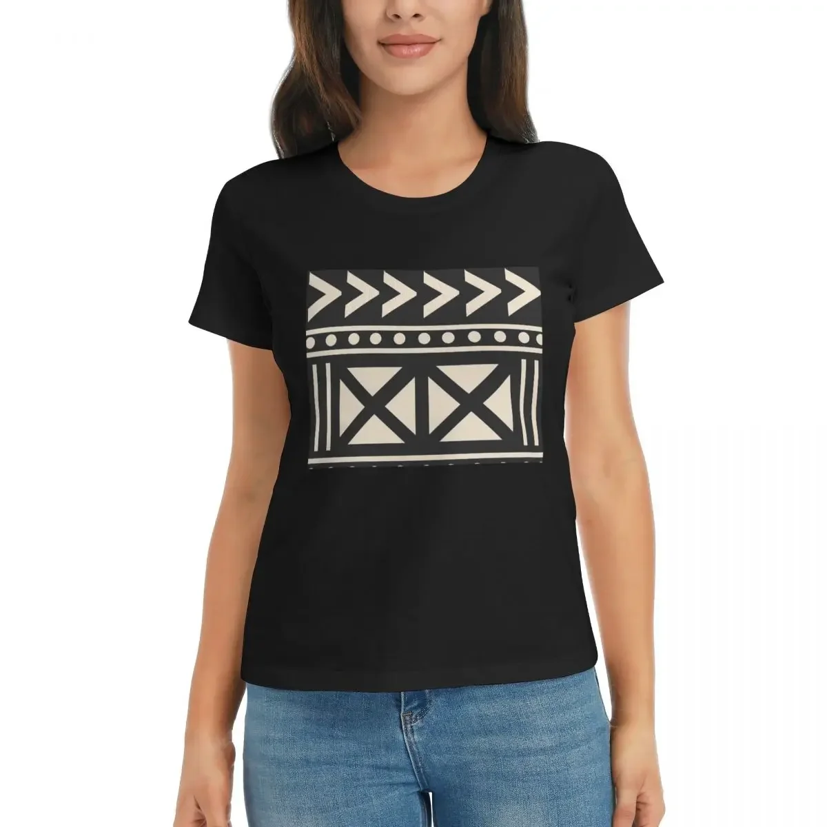 Dames T-shirt Afrikaanse modde - Mudcloth Print Top recensie en prijs