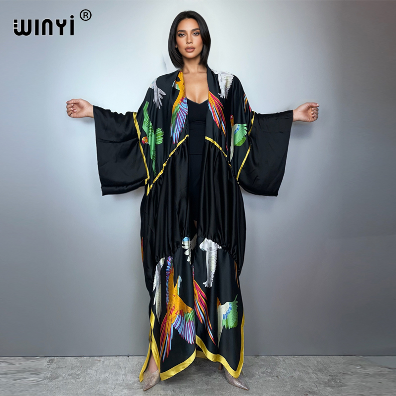WINYI print boho kimono maxi s - Kaftan Women Boho recensie en prijs