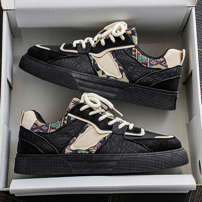 Vintage patchwork platform sne - Ethnic Fashion Men recensie en prijs