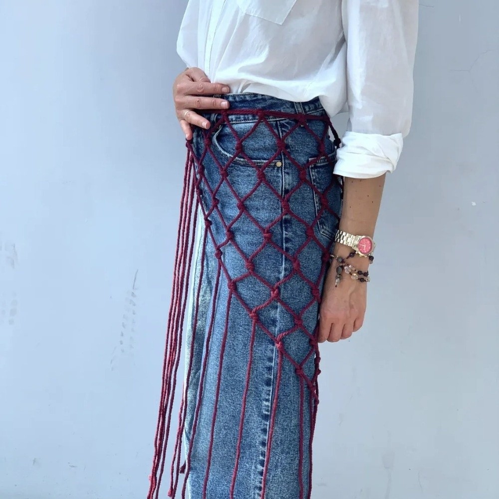 Boheemse netgeweven franjesjaa - Ethnic Fashion Designer recensie en prijs