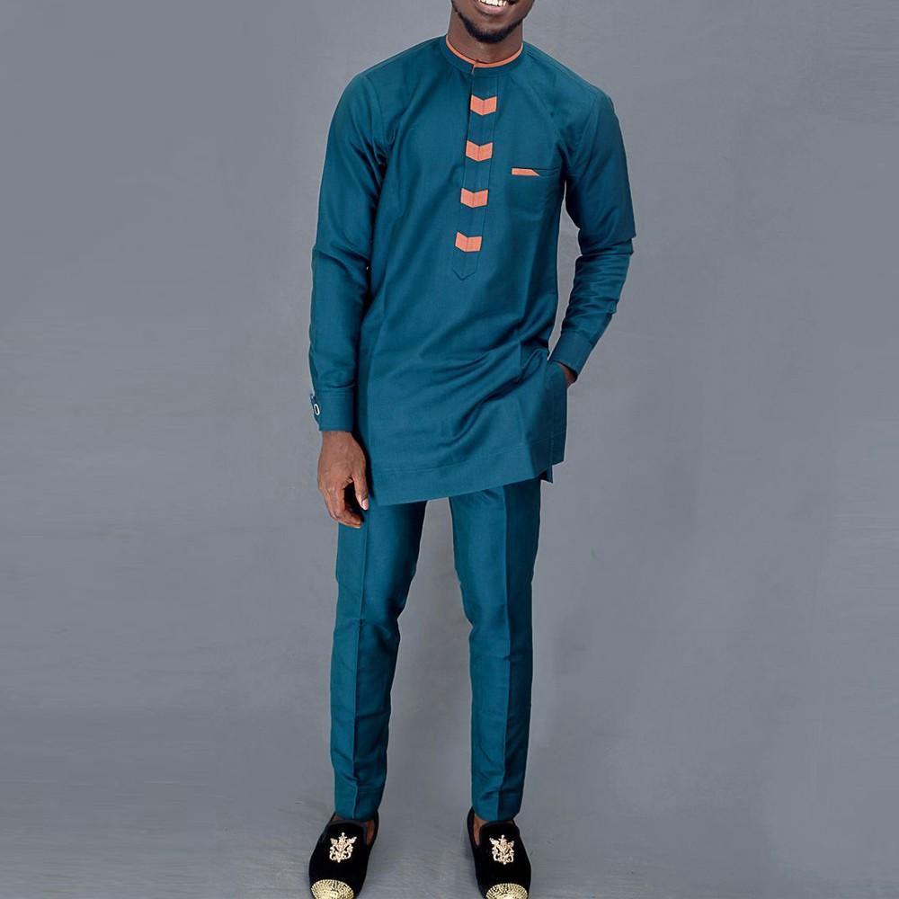 Nieuwe 2-Pc Luxe Afrikaanse Tr - Dashiki Shirt Men recensie en prijs