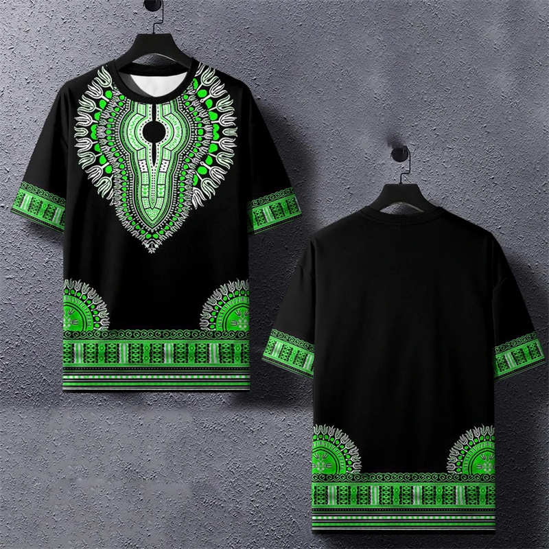 Zomer Harajuku 3d Bedrukte Etn - Dashiki Shirt Men recensie en prijs