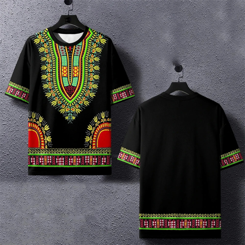 Zomer Harajuku 3d Bedrukte Etn - Dashiki Shirt Men recensie en prijs